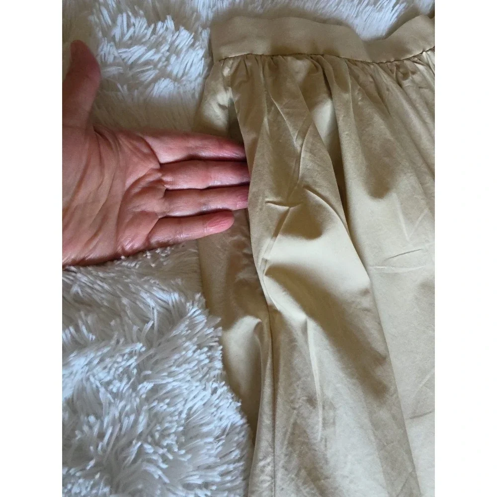 Tory Burch Cotton Poplin Layered an Asymmetry Skirt Design US 10